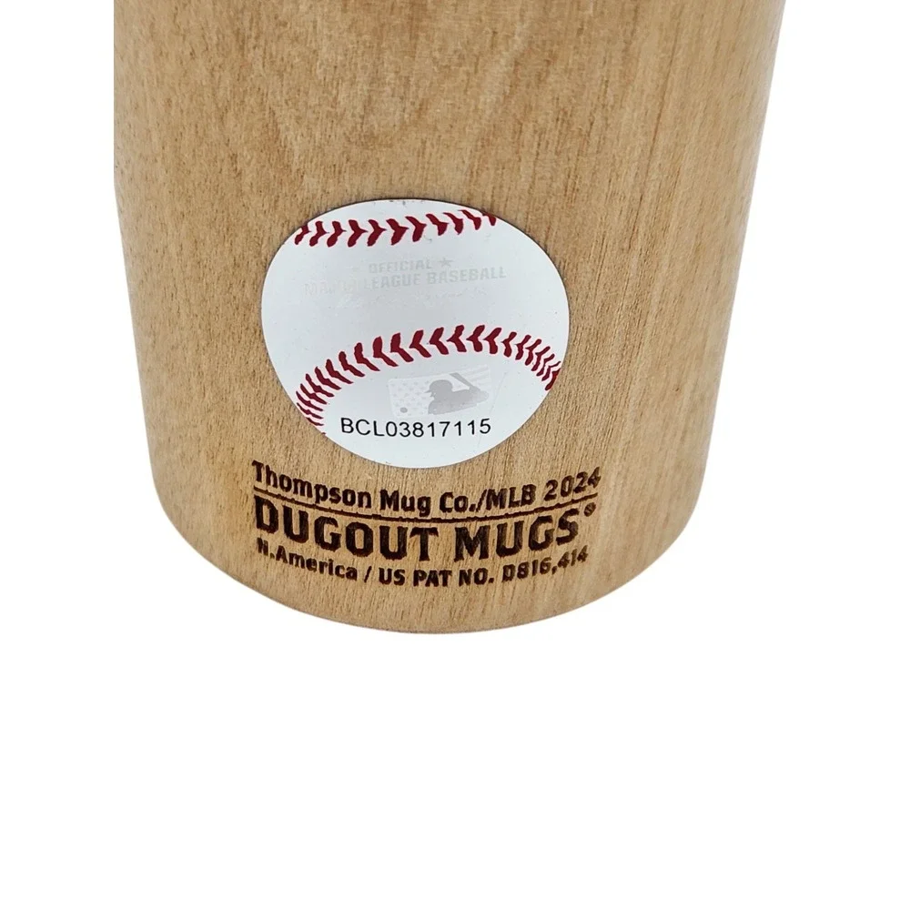 New York Yankees Dugout Mug Wooden Baseball Bat Wood Drink Cup MLB 10